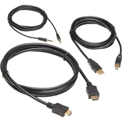 Eaton HDMI KVM Kabel-Set - 4K HDMI USB 2.0 3,5mm Audio M/M - KVM-Switch Kabel Eaton HDMI KVM Kabel-Set - 4K HDMI USB 2.0 3,5mm Audio M/M - KVM-Switch Kabel