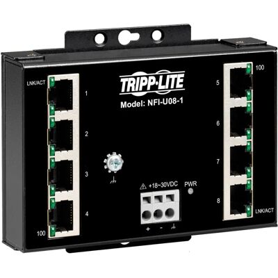 Tripp Lite NFI-U08-1 8-Port Industrieller Ethernet Switch - Schwarz Tripp Lite NFI-U08-1 8-Port Industrieller Ethernet Switch - Schwarz