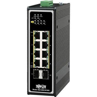Tripp Lite NGI-U08C2POE8 Gigabit Ethernet PoE Netzwerk-Switch Tripp Lite NGI-U08C2POE8 Gigabit Ethernet PoE Netzwerk-Switch