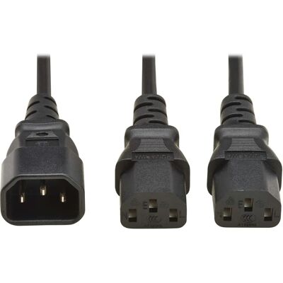 Eaton Verlängerungskabel - 2m IEC C14 zu C13 Schwarz Eaton Verlängerungskabel - 2m IEC C14 zu C13 Schwarz