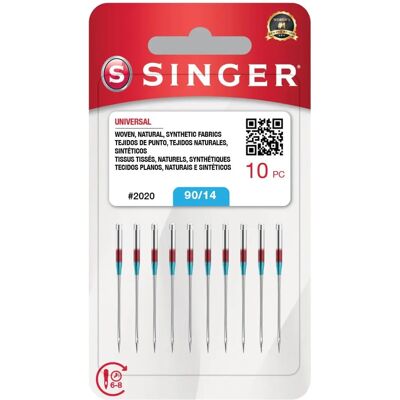 Singer - Universal 2020 - 90/14 - 10-Pack - Agulhas Singer - Universal 2020 - 90/14 - 10-Pack - Agulhas