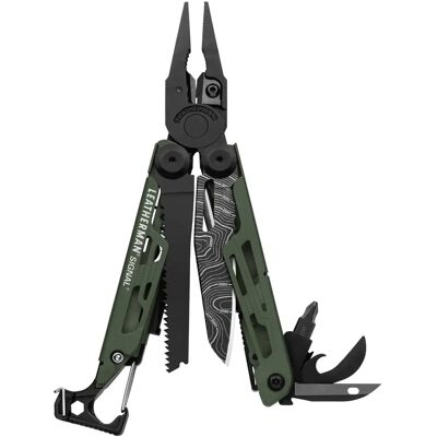 Leatherman Topo Signal Ferramenta multifuncional pinças - 19 Ferramentas - Preto, Verde Leatherman Topo Signal Ferramenta multifuncional pinças - 19 Ferramentas - Preto, Verde