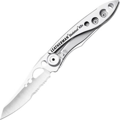 Leatherman Skeletool KBX - Coltello pieghevole parzialmente seghettato Leatherman Skeletool KBX - Coltello pieghevole parzialmente seghettato