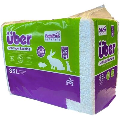 Über - Soft Paper Bedding 85l White - Weiche Papierunterlage Über - Soft Paper Bedding 85l White - Weiche Papierunterlage