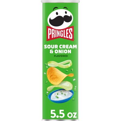 Pringles Crème aigre et oignon - Potato Chips - Publicité Pringles Crème aigre et oignon - Potato Chips - Publicité