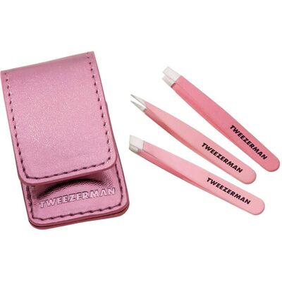 Tweezerman Micro Mini Pinzetten Set (3 Stück) Tweezerman Micro Mini Pinzetten Set (3 Stück)