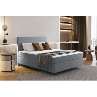 Fun Moebel - ROCIO Nr.5 Delux - Grau - 140x200cm - Boxspringbett Fun Moebel - ROCIO Nr.5 Delux - Grau - 140x200cm - Boxspringbett