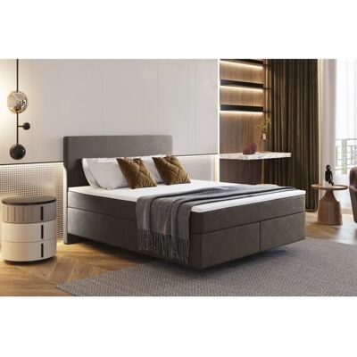 Fun Moebel - ROCIO Nr.5 Delux - Farbe Braun - Boxspringbett Fun Moebel - ROCIO Nr.5 Delux - Farbe Braun - Boxspringbett