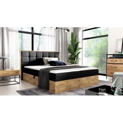 Fun Moebel - KALYPSO - 160x200cm - Schwarz - Boxspringbett Fun Moebel - KALYPSO - 160x200cm - Schwarz - Boxspringbett