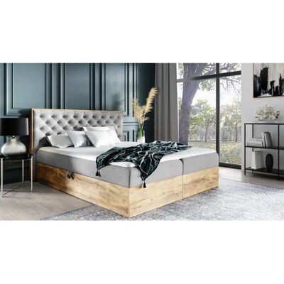 Fun Moebel - DIONA - Hellgrau - 140x200cm - Boxspring bed Fun Moebel - DIONA - Hellgrau - 140x200cm - Boxspring bed