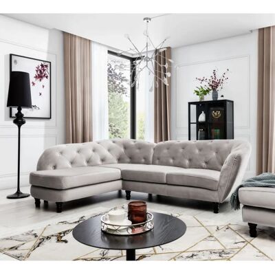 Fun Moebel - CHARLOTTE - Cappuccino Velvet - Sofa Fun Moebel - CHARLOTTE - Cappuccino Velvet - Sofa