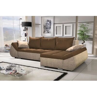 Fun Moebel - KLEO - Beige-Schokobraun - Schlafsofa Fun Moebel - KLEO - Beige-Schokobraun - Schlafsofa