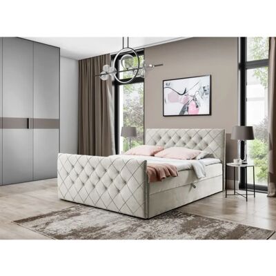 Fun Moebel - EIVOR - Beige - 180x200cm - Boxspringbett Fun Moebel - EIVOR - Beige - 180x200cm - Boxspringbett