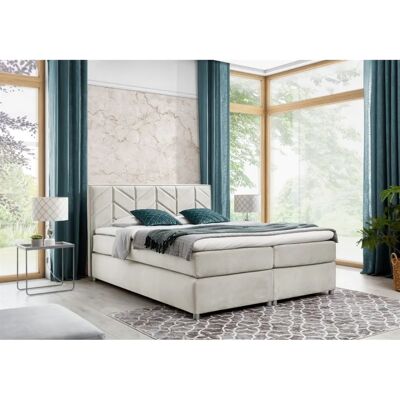 Fun-Möbel - BARTOLO DELUX - Beige - 140x200cm - Boxspring Fun-Möbel - BARTOLO DELUX - Beige - 140x200cm - Boxspring