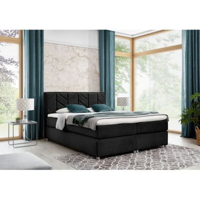 Fun-Möbel - BARTOLO DELUX - Schwarz - 140x200cm - Boxspring bed Fun-Möbel - BARTOLO DELUX - Schwarz - 140x200cm - Boxspring bed