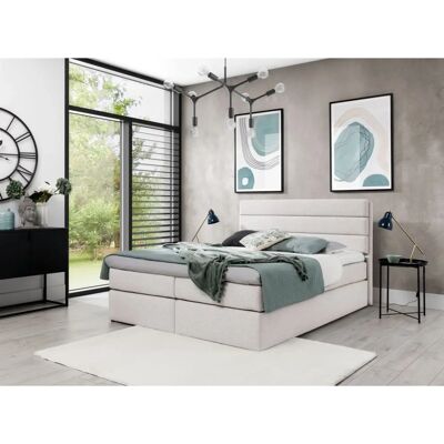 Fun-Möbel - DAVINO DELUX - Creme - 160x200cm - Boxspringbett Fun-Möbel - DAVINO DELUX - Creme - 160x200cm - Boxspringbett