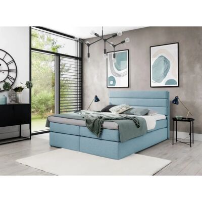 Fun-Möbel - DAVINO DELUX - Hellblau - Boxspringbett Fun-Möbel - DAVINO DELUX - Hellblau - Boxspringbett