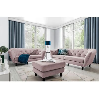 Fun Moebel - CHARLOTTE - Altrosa - 3-2-1 - Sofaset Fun Moebel - CHARLOTTE - Altrosa - 3-2-1 - Sofaset