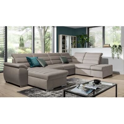 Fun Moebel - PASCARA - Linke Ottomane - Sand - Schlafsofa Fun Moebel - PASCARA - Linke Ottomane - Sand - Schlafsofa