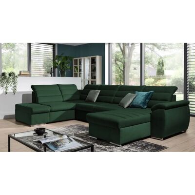 Fun Moebel - PASCARA - Dunkelgrün - U-Form - Sofa Fun Moebel - PASCARA - Dunkelgrün - U-Form - Sofa