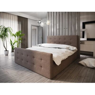 Fun Moebel - HUGO - 200x200cm - Braun - Boxspringbett Fun Moebel - HUGO - 200x200cm - Braun - Boxspringbett