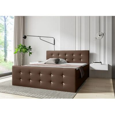 Fun Moebel LIAMOS - 120x200 cm - Bettkästen - Lederoptik - Boxspringbett Fun Moebel LIAMOS - 120x200 cm - Bettkästen - Lederoptik - Boxspringbett
