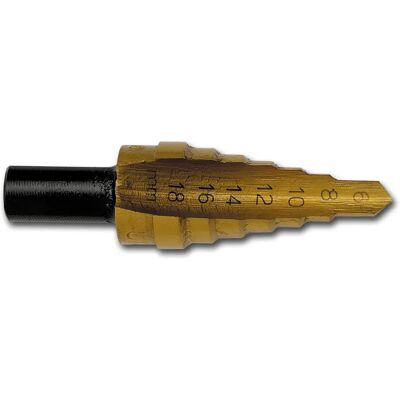 Wiertło IRWIN 10502852 - Stopniowe - 6-18mm, 7 otworów Wiertło IRWIN 10502852 - Stopniowe - 6-18mm, 7 otworów