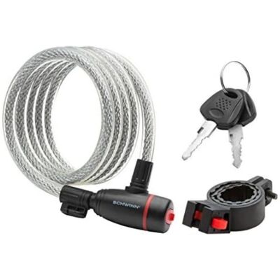 Schwinn Sw77779-3 Spiral-Schlüssellock - 6 Fuß x 12 mm Schwinn Sw77779-3 Spiral-Schlüssellock - 6 Fuß x 12 mm