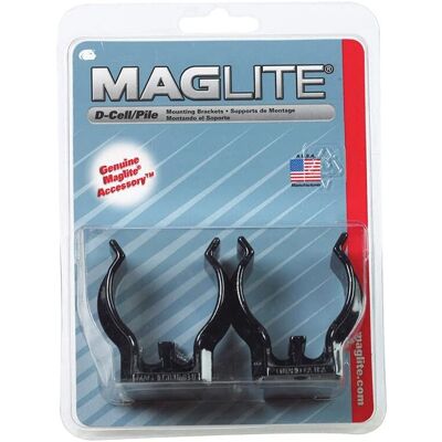 Maglite D Cell Wall/Car Mounts - Twin Pack - Genuine Maglite Maglite D Cell Wall/Car Mounts - Twin Pack - Genuine Maglite