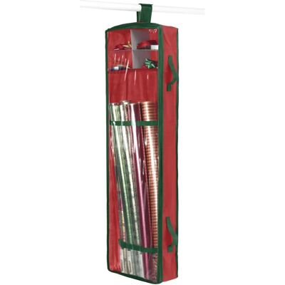 Whitmor 6129-5343 Organizador de papel de regalo, algodón recubierto de acrílico, rojo, 43 x 15 x 5 pulgadas - envoltura de regalo Whitmor 6129-5343 Organizador de papel de regalo, algodón recubierto de acrílico, rojo, 43 x 15 x 5 pulgadas - envoltura de regalo