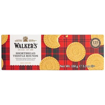 Biscuits Walkers Shortbread Rounds - Beurre Écossais - 150g - Publicité Biscuits Walkers Shortbread Rounds - Beurre Écossais - 150g - Publicité