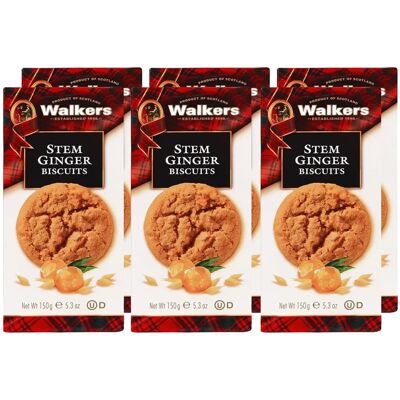 Walkers Ingefærkjeks - Tradisjonelt oppskrift, Inneholder ekte ingefær, Uten kunstige farger, Knapper, Perfekt for kaldt vær Walkers Ingefærkjeks - Tradisjonelt oppskrift, Inneholder ekte ingefær, Uten kunstige farger, Knapper, Perfekt for kaldt vær