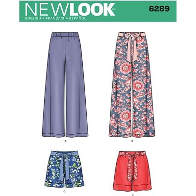 New Look Model 6289 - Pants or Shorts with Belt New Look Model 6289 - Pants or Shorts with Belt