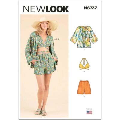 New Look Papierschnittmuster 6737 - Nähmuster New Look Papierschnittmuster 6737 - Nähmuster
