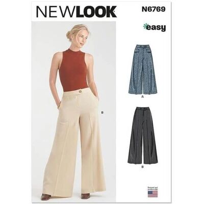Patron New Look Modèle 6769 - Pantalon - Publicité Patron New Look Modèle 6769 - Pantalon - Publicité