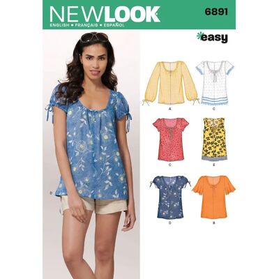 New Look Modell 6891 Top - Enkel symönster för nybörjare New Look Modell 6891 Top - Enkel symönster för nybörjare