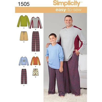 Simplicity Modell 1505 - Loungewear Mönster Simplicity Modell 1505 - Loungewear Mönster