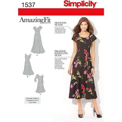 Simplicity 1537 Klänningsmönster - Misses & Plusstorlekar Simplicity 1537 Klänningsmönster - Misses & Plusstorlekar