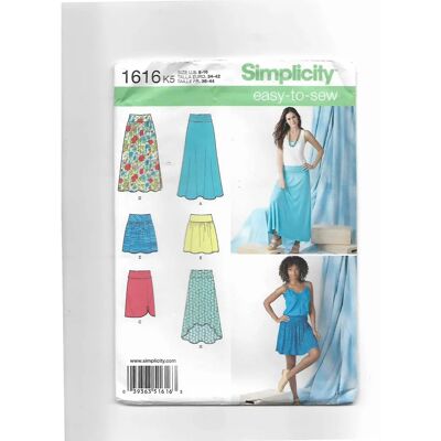 Patron jupe femme Simplicity 1616 - Jupe, Patron, Couture - Publicité Patron jupe femme Simplicity 1616 - Jupe, Patron, Couture - Publicité
