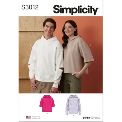 Simplicity - SS3012A - Oversized - Sewing pattern - Publicité Simplicity - SS3012A - Oversized - Sewing pattern - Publicité