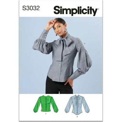 Simplicity - S3032 - Tailles A-D - B/C nœuds - Sewing Pattern - Publicité Simplicity - S3032 - Tailles A-D - B/C nœuds - Sewing Pattern - Publicité