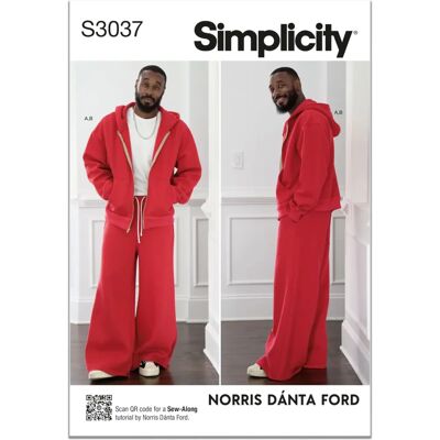 Simplicity S3037 - Patron Sweat à Capuche et Joggeurs Oversized Simplicity S3037 - Patron Sweat à Capuche et Joggeurs Oversized