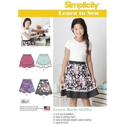 Patron Jupe Enfant Simplicity - 8106 - Publicité Patron Jupe Enfant Simplicity - 8106 - Publicité