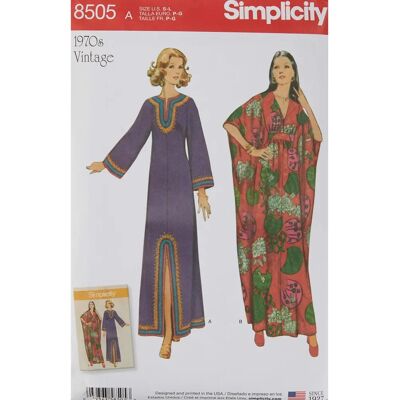 Simplicity Women's Vintage Kaftan Sewing Pattern - Sewing Pattern Simplicity Women's Vintage Kaftan Sewing Pattern - Sewing Pattern