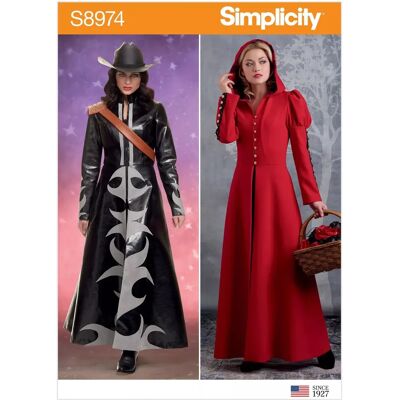 Simplicity - 8974 - Maxi Coat - Sewing Pattern Simplicity - 8974 - Maxi Coat - Sewing Pattern