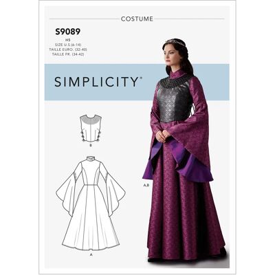 Simplicity S9089 Dress Pattern - Pattern 9089 Simplicity S9089 Dress Pattern - Pattern 9089