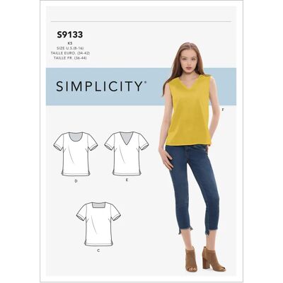 Simplicity Misses' Tops Pattern - Blouse Variations - Sewing Pattern Simplicity Misses' Tops Pattern - Blouse Variations - Sewing Pattern