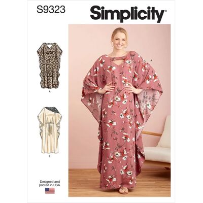 Simplicity S9323 - Patron de Caftan - Tailles XS-XL - Publicité Simplicity S9323 - Patron de Caftan - Tailles XS-XL - Publicité