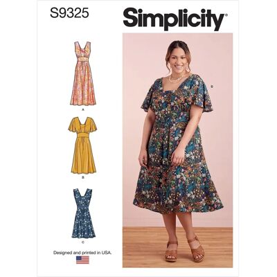 Simplicity 9325 Dress Pattern - Sizes 10-18 Simplicity 9325 Dress Pattern - Sizes 10-18