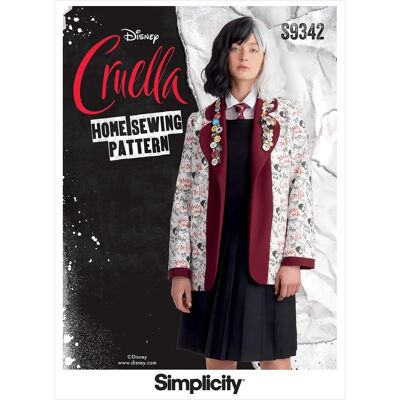 Simplicity Disney Cruella Kostym-mönster - Sy-mönster Simplicity Disney Cruella Kostym-mönster - Sy-mönster